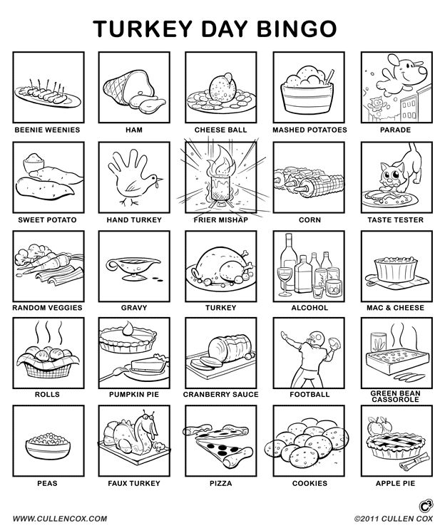 Turkey Day Bingo
