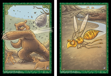 Pauper 19 Bear & Hornet tokens - Cullen Cox
